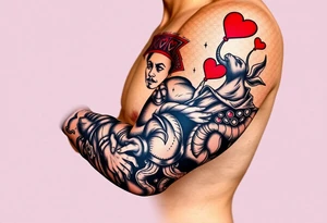 king of hearts tattoo idea