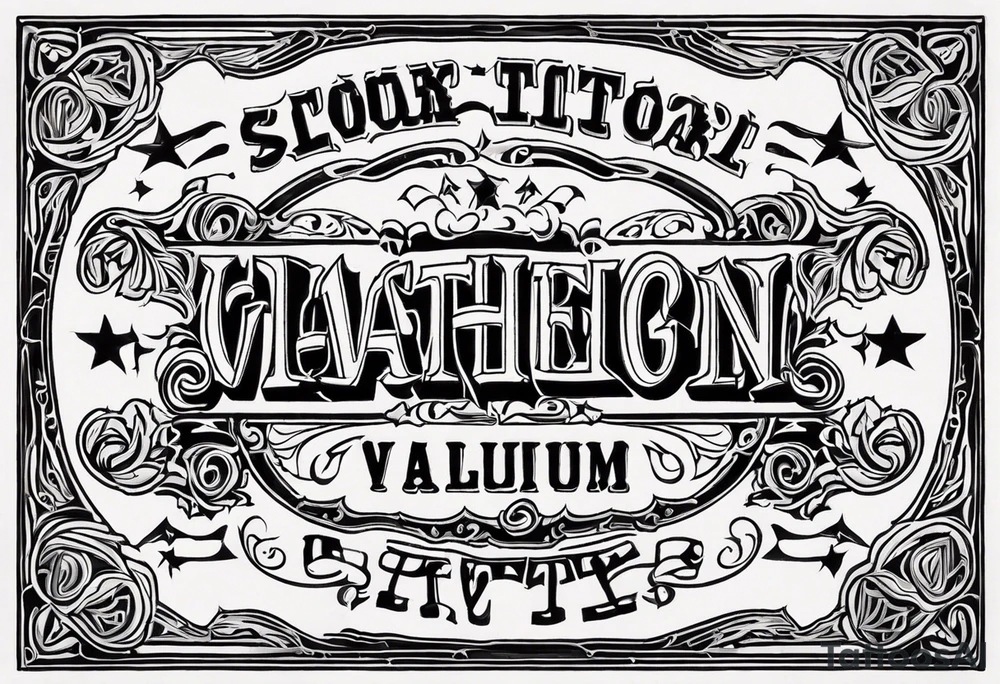 Leather Tooled Western Tattoo tattoo idea