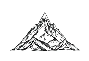 Mountain range tattoo idea