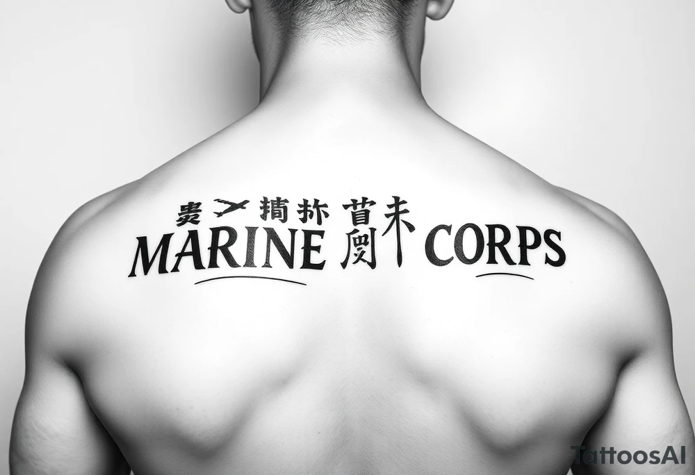 Republic of Korea
Marine Corps
lettering to arm tattoo idea