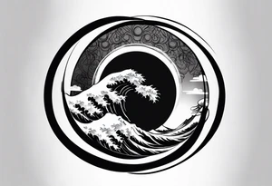 Enso with kaizen and shoganai tattoo idea