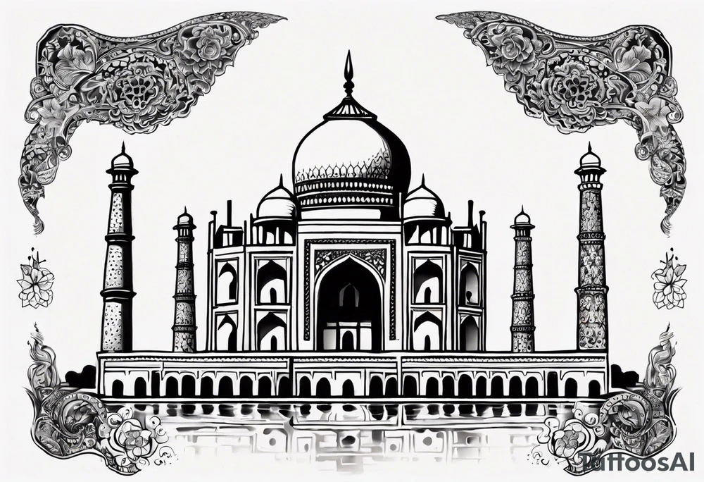 Taj Mahal tattoo idea