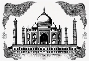 Taj Mahal tattoo idea