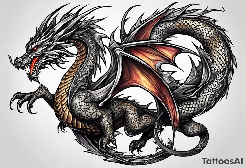 dragon tattoo idea
