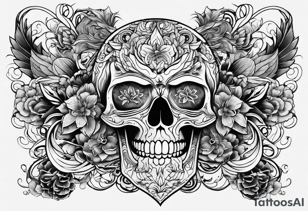 background design tattoo idea