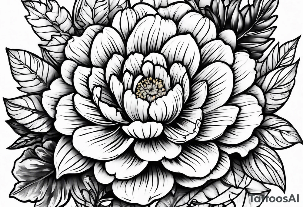 Marigold tattoo idea