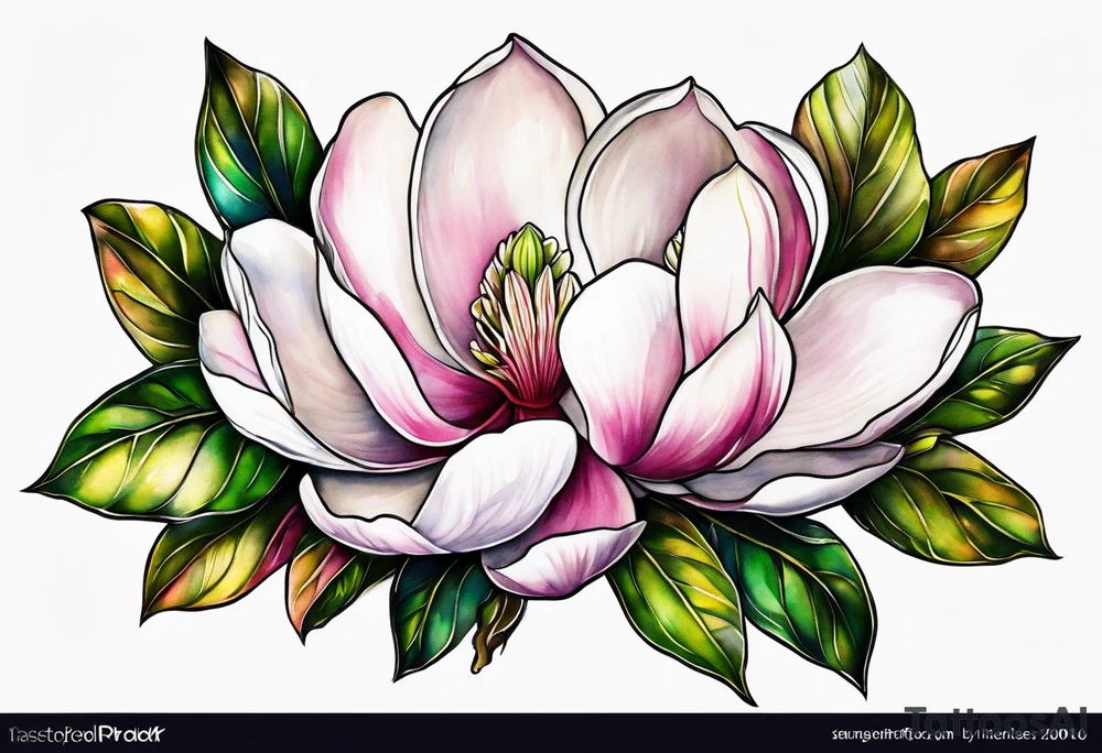 Magnolia tattoo idea