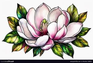 Magnolia tattoo idea