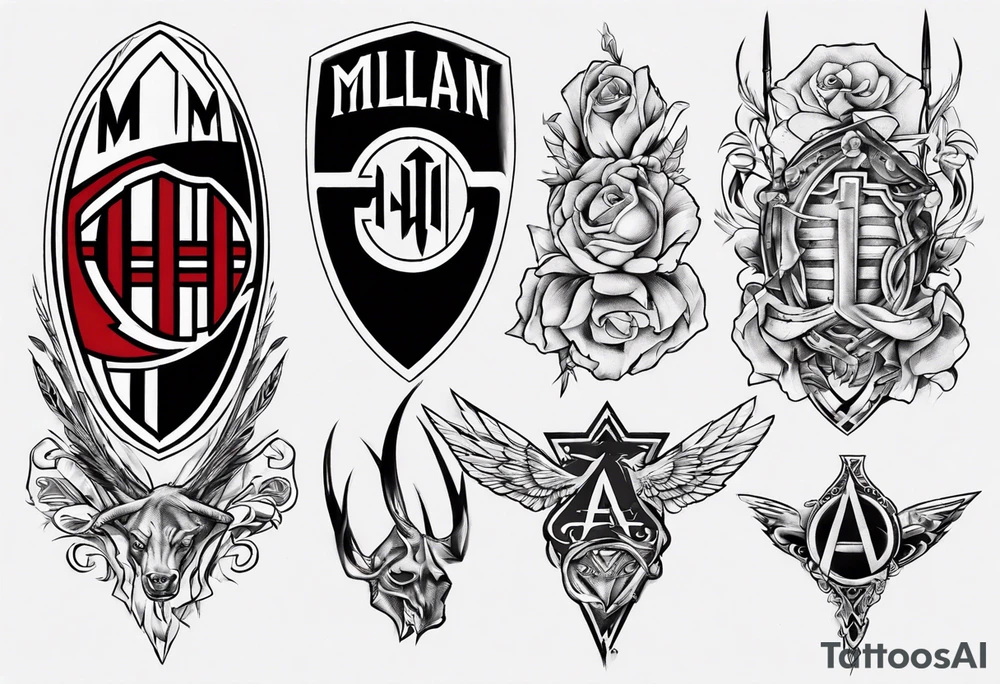 Ac milan tattoo idea