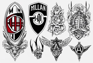 Ac milan tattoo idea