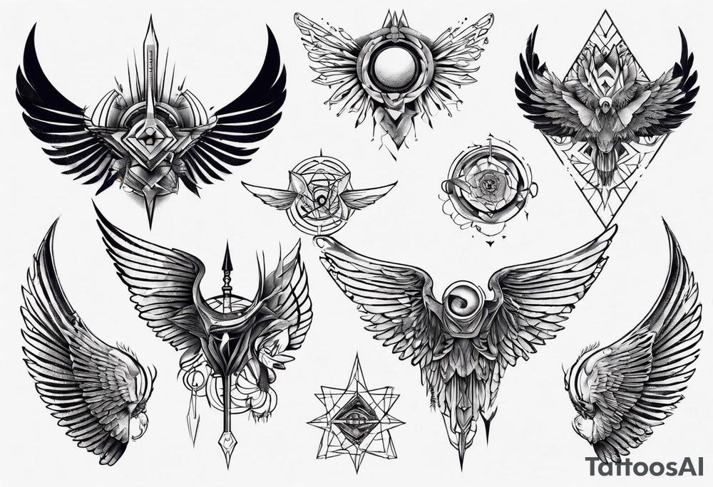 spreat wings tattoo idea