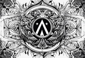 Create a tatoo symbolising freedom to live anywhere in the world tattoo idea