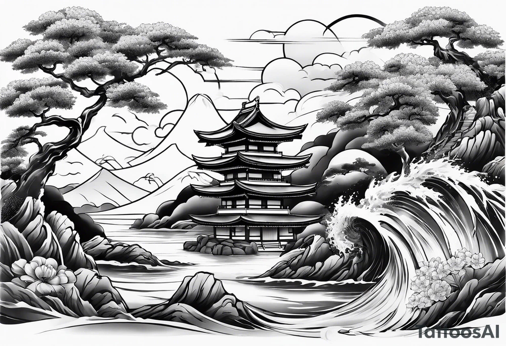 water and air in japanese sleeve tattoo tattoo idea