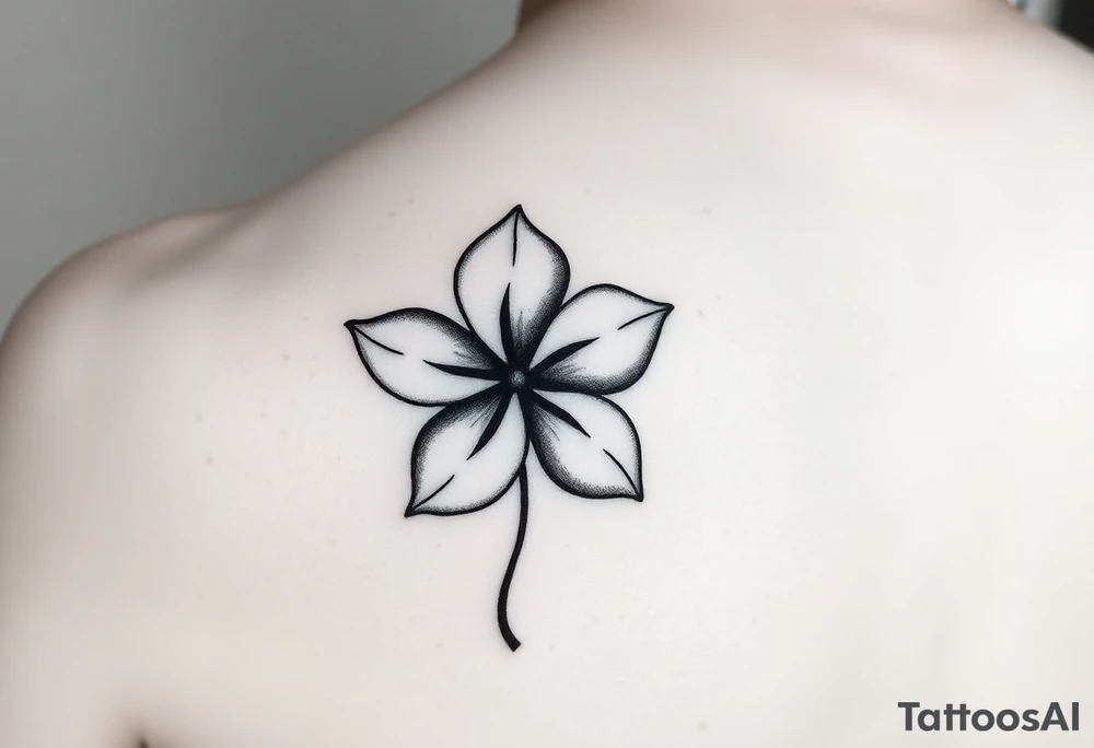 Hong Kong Bahinia Flower, similar to the one on the hong kong flag, no stars inside the flower, the center of the flower is on the right elbow and wraps around the arm. tattoo idea