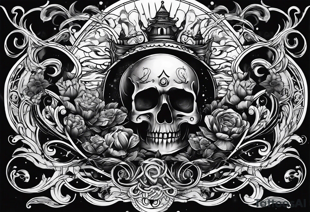 dark shadow rising up from the dead tattoo idea