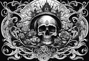 dark shadow rising up from the dead tattoo idea