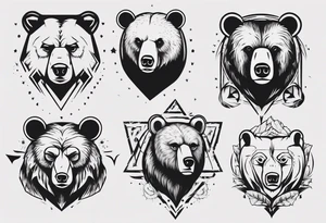bear tattoo idea