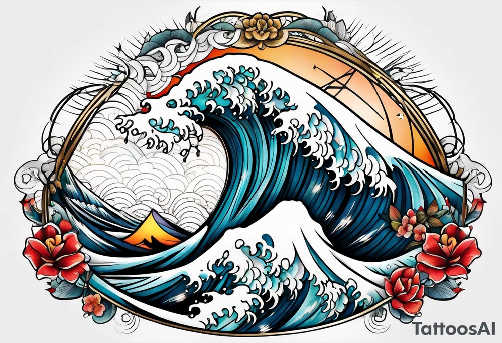 Waves tattoo idea