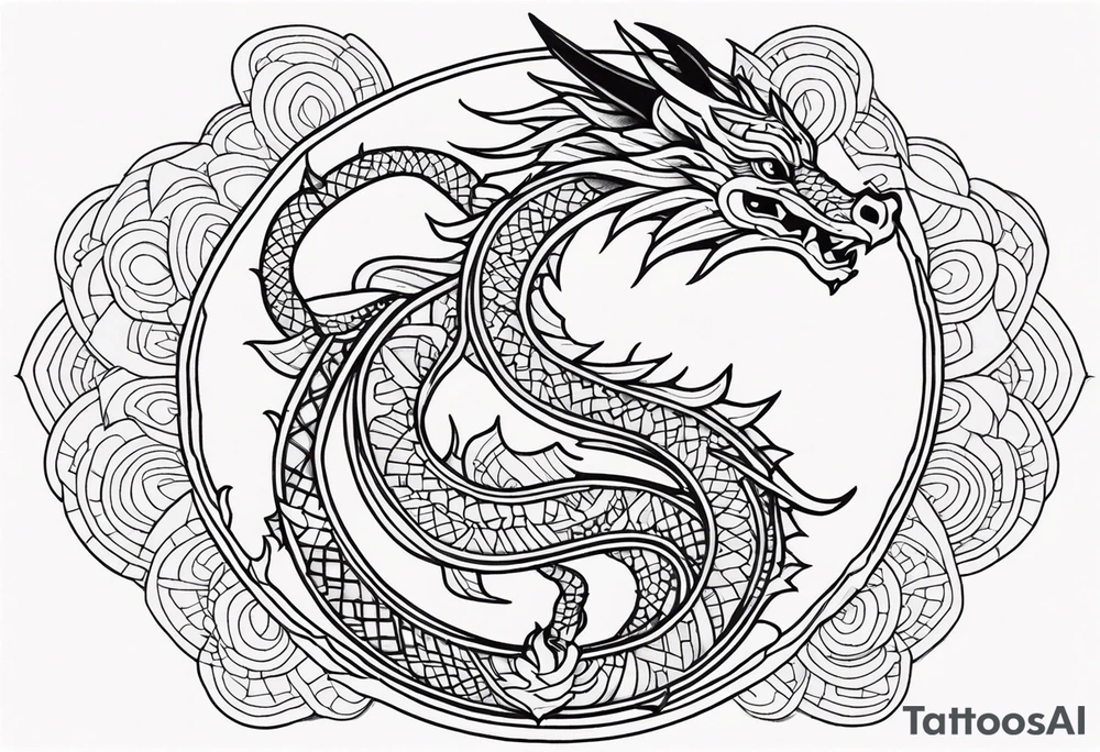 Dragon Mandala tattoo idea