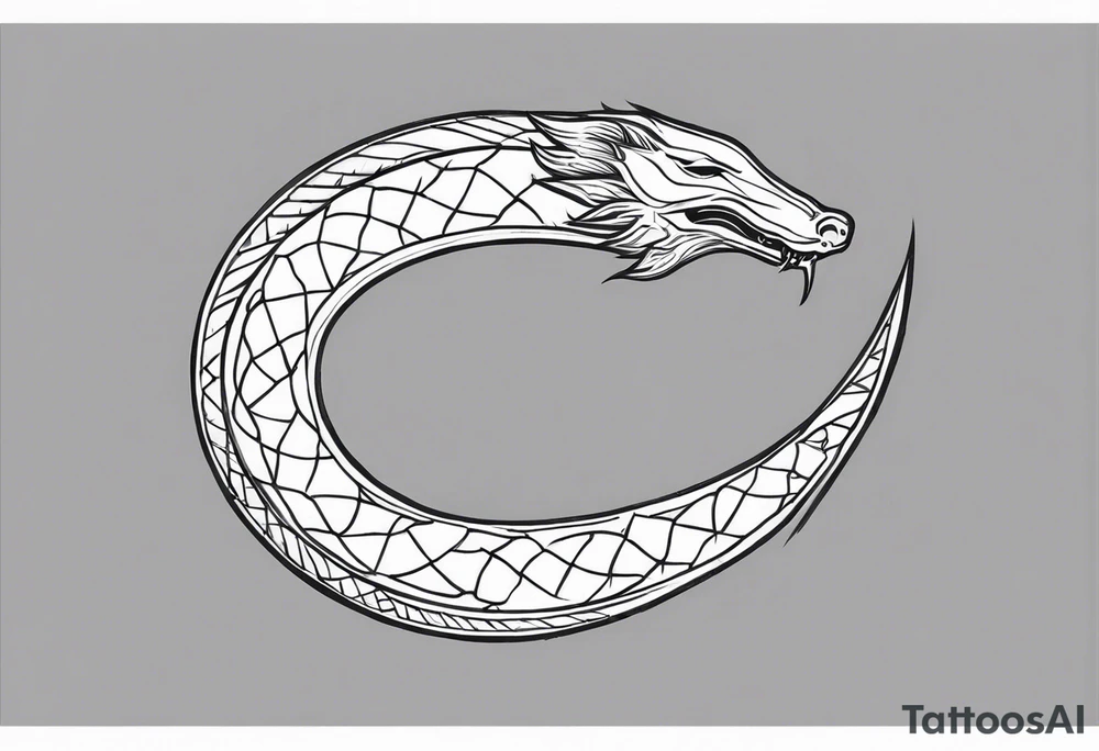 dead ouroboros enthropy tattoo idea