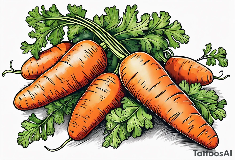 Carrot, Cherry tattoo idea