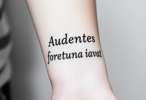 Audentes fortuna iavat tattoo idea