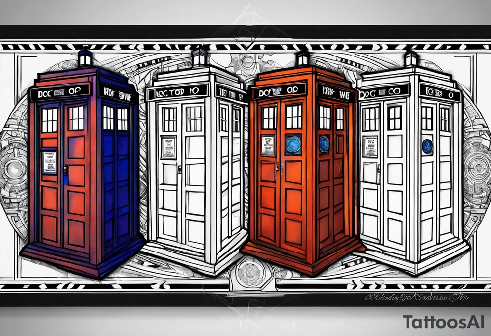 Doctor who tardis tattoo idea