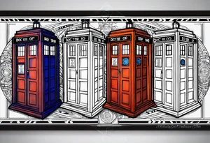 Doctor who tardis tattoo idea