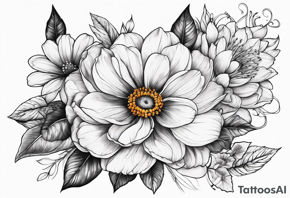 flower tattoo idea