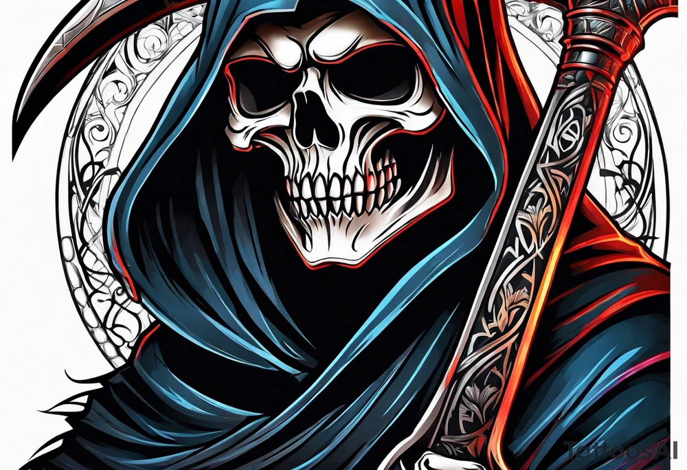 grim reaper tattoo idea