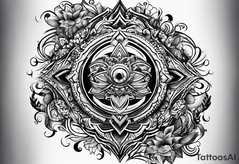 A message where written 4M 4U tattoo idea