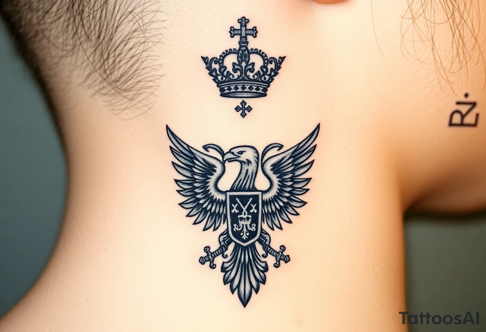 St. George 
Russian imperial crown above the eagle
Crossed swords or a Russian sabre
The Kremlin or St. Basil's Cathedral scene tattoo idea