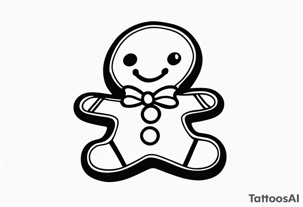 GINGERBREAD MAN tattoo idea
