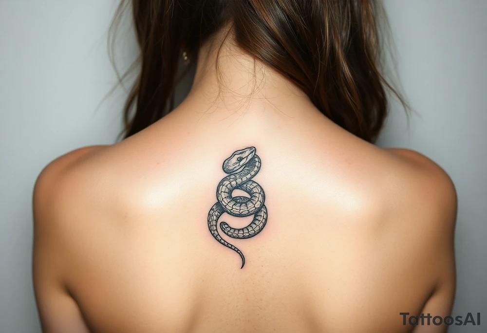 Snake drawing shedding skin tattoo idea