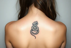 Snake drawing shedding skin tattoo idea