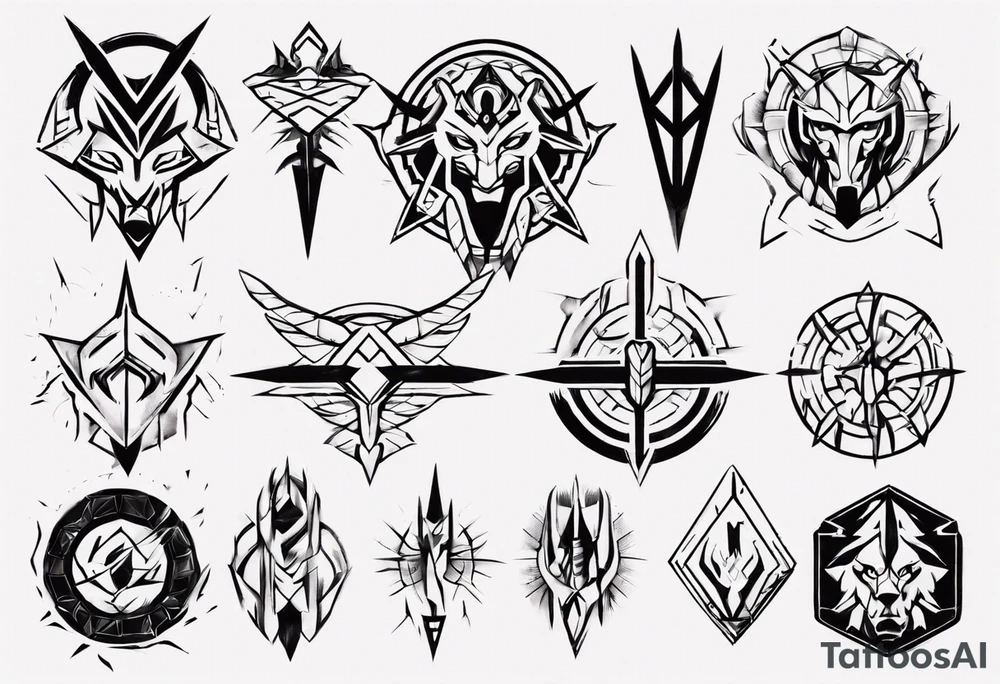 symbol for warrior and strength tattoo idea