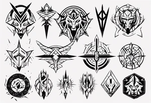 symbol for warrior and strength tattoo idea