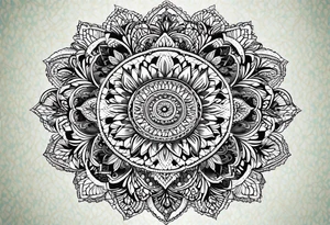 Lace mandala tattoo idea