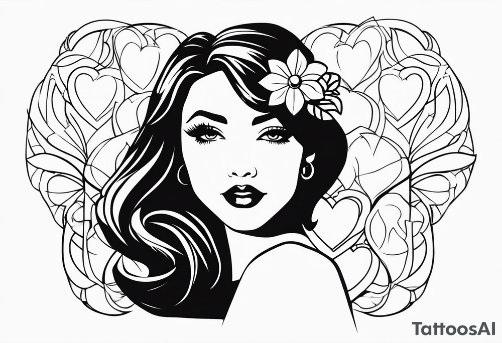 TIFFANY WITH LOVE HEART tattoo idea