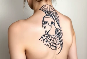 Spartan warrior tattoo on upper arm. tattoo idea