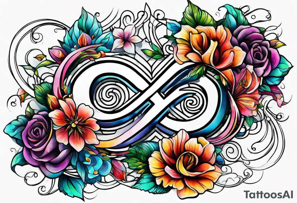 January 2023 script with infinity symbol tattoo idea