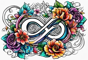 January 2023 script with infinity symbol tattoo idea