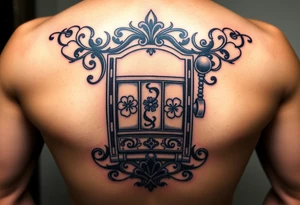 Ornate slot machine with three four leaf clovers tattoo idea
