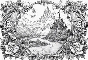 Stitch from Disney falling in love tattoo idea