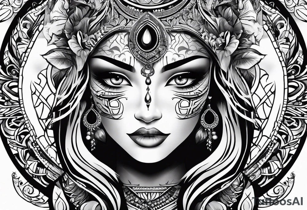 Gliscor tribal style tattoo idea