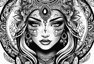 Gliscor tribal style tattoo idea