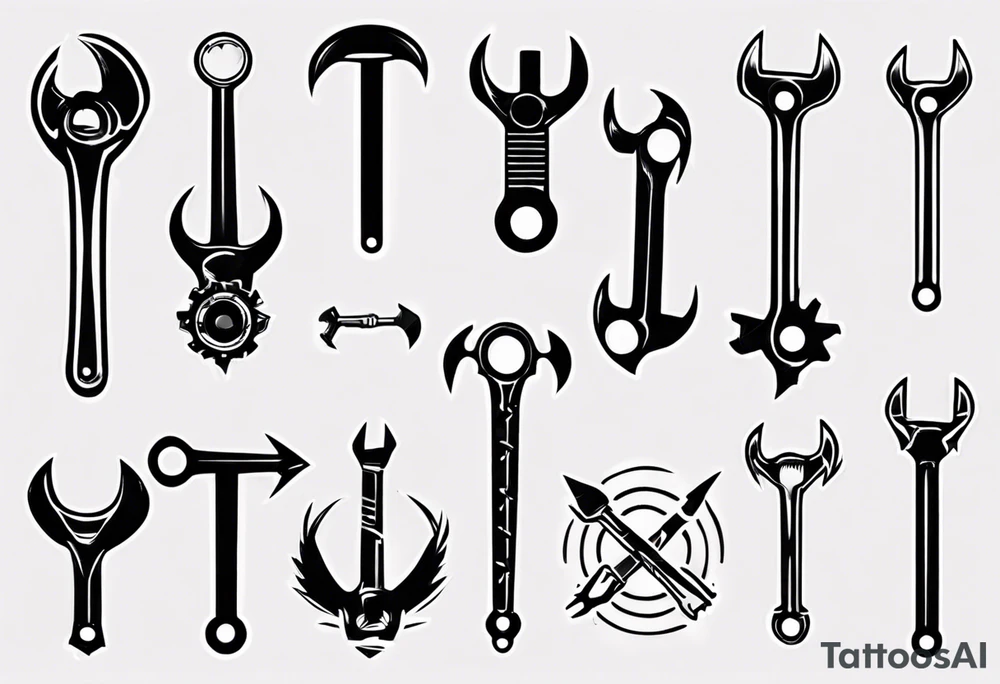wrench tattoo idea
