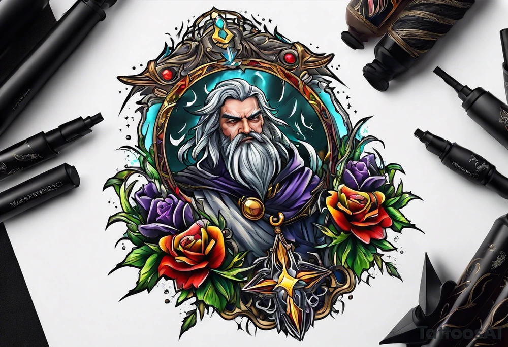 Stormfather warlock tattoo idea