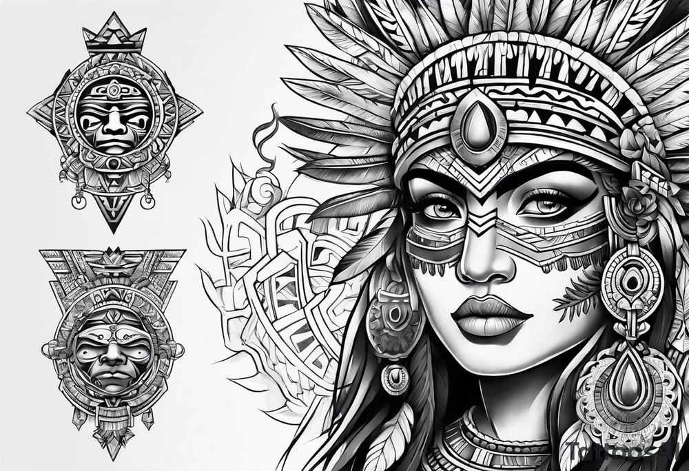 Aztec tattoo idea