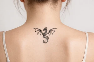 Fourth wing dragon tattoo tattoo idea